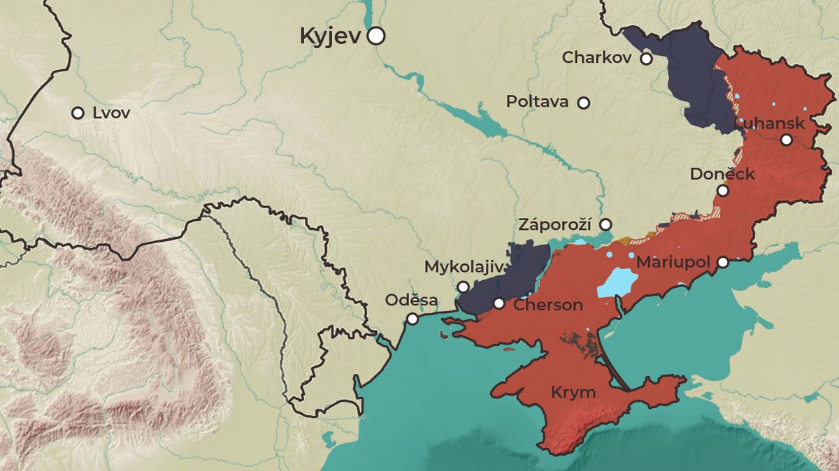 Válka na Ukrajině v mapách: Jak se před zimou proměnila fronta